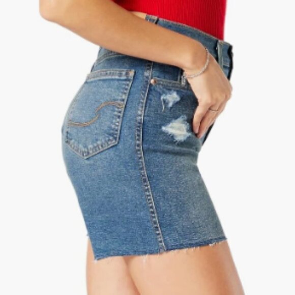 New Signature by Levi Strauss Womens Heritage High Rise Shorts, 12, W31 - Picture 3 of 9